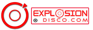 Logo de Explosión Disco, discoteca móvil en Guatemala